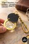 3pcs brass magnifying glass keychain - 12cm handheld magnifier, pocket magnifier, portable keychain, magnifier