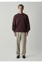 M0S10634 Basic Men's Sweatshirt Bordo - 5