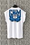 Gym Fitness Shark Back Printed Zero Sleeve Crew Neck Sports Tshirt