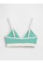 Kadın Yeşil Seamless Fitilli Triangle Bralet - 2
