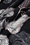 X Rawdah Mekke Rose Pink-Black Floş Viscose Shawl 70X210 - 2