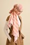 Çizgi Noor Salmon Floral Viscose Shawl 72X212