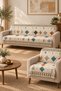 Multi-Purpose Modern Bohemian Velvet Non-Slip Sponge Sofa Cover, Sofa Bed Cover Set 3,3,1,1 - 3