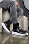 Orthopedic Stitched Cold-Proof Vegan Leather Laceless Elastic Daily Boots - 4