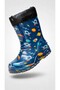 Children's Fur Rain and Snow Boots Waterproof and Cold-Proof Non-Slip Sole - 6