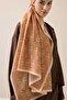 Chain Logo Camel Hair Cotton Floss Shawl 70X210 - 5