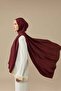 Bambunoor Claret Red Naia Cotton Shawl 70X210