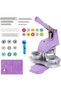 Button Maker Machine Multiple Sizes, 3-in-1 Installation-Free Badge Maker Machine, Ideal Pin Maker M