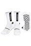 Non-Slip Sports 3-Piece Socks White |   Breathable, Ankle-Supporting, Strong Grip Socks