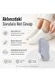 Women's Bamboo 6-Piece Seamless Ballerina Socks Black White Gray Invisible Sneaker Socks Breathable Soft - 3