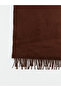 Alita City Brown Knitwear Plain Women's Scarf with a Difference - 3