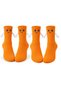 Magnetic Hand-In-Hand 2-Piece Unisex Cute Socks 36-44 |   Couple's Gift, Cotton Colorful Crew Model