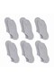 Women's Bamboo 6-Piece Seamless Ballerina Socks Black White Gray Invisible Sneaker Socks Breathable Soft