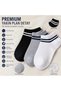 Unisex Striped Booties Socks 6-Pack |   85% Cotton Recycled Yarn, Fine Stitching Sportswear - 3