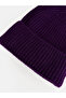 Alita City Lcw Steps Purple Knitwear Plain Women's Beanie with a Difference - 2