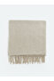 Alita City Beige Knitwear Plain Women's Scarf with a Difference - 2