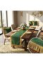 Sultan Series Fringed 4 Cushion Covers and 1 Runner 5-Piece Decorative Living Room Set - 4
