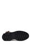 Women's Brown Lace-Up Zippered Leather Boots Wf400002Df - 5