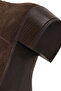 Women's Mink Short Thick Heeled Suede Leather Chelsea Boots Af180022Ds - 8