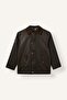 Polo Collar Snap Closure Cotton Lined Coat Boy's G9643A826Au