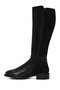 Women's Black Zippered Boots with Buckle Detail Wf250001Sk - 3