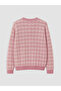 Esvab • Modern & Distinctive Zero Roba Collar Checkered Embroidered Women's Knitwear Cardigan - 7