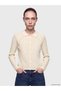 Alita City Lcw Modest Ecru Knitwear Openwork Short Women's Cardigan with a Difference