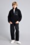 High Collar Zippered Pocket Plush Basic Sweatshirt Cardigan for Boys H2371A826Wn - 2