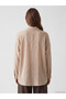 Two Mt Shop Quality Lcw Modest Beige Embroidered Women's Shirt Tunic - 4