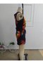 Women's Strappy Front Zipper Short Jumpsuit with Elastic Waist and Patterned Laces - 6