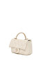 Women's Cream Long Strap Quilted Shoulder Bag Ab20002553 - 7