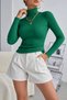 Women's Camisole Lycra Cotton Body Turtleneck Slimfit High Neck Sweater - 2