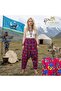 Authentic Village Salwar 100% Cotton Viscose Floral Patterned Comfortable Cut Women's Salwar with Net 38Size 100 kg