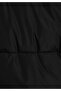 Regular Fit Hooded Buttoned Lined Men's Black Coat - 7