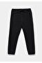 Regular Fit Mid Waist Straight Men's Black Sweatpants - 6