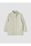 Nevavm Lcw Grace Beige Krinkle Quilted Loose & Baggy Women's Puffer Coat - 6