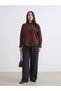 Alita City with a Difference of Color, Lcwaikiki Classic Brown Loose Fit Women's Shirt - 6