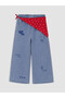 Two Mt Shop Quality Lcw Kids Indigo Wideleg Girls' Jeans and Scarf - 2