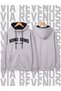 Hong Kong Printed Unisex Zippered Hooded Sweatshirt Cardigan