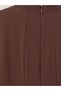 Two Mt Shop Quality Lcw Modest Brown Plain Standard & Regular High Neck Long Dress - 8