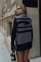 Smoked Half Fisherman Spiral Pattern Side Tie Women's Knitwear Sweater - 5