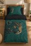 Shadow Leopard - Leopard Patterned Single Hybrid Duvet Cover Set - Without Sheets - 2