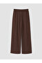 Two Mt Shop Quality Lcw Curve Brown Interlock Plain Loose & Baggy Women's Sweatpants - 5