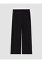 Alita City Lcw Curve Black Interlock Straight Narrow & Slim Women's Pants with a Difference