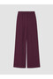 Two Mt Shop Quality Lcw Curve Burgundy Interlock Plain Loose & Baggy Women's Sweatpants - 5