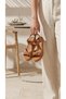 21000 Tan Genuine Leather Women's Sandals - 3