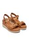 21000 Tan Genuine Leather Women's Sandals