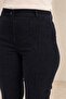 Lyocel-Featured Lizal Large Size Woven Trousers Navy Blue - 2