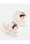 Girls White Flower Sneakers - 4
