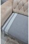 2 Pieces of Cotton Zigzag Sofa Cover (80X210) - Anthracite - 3